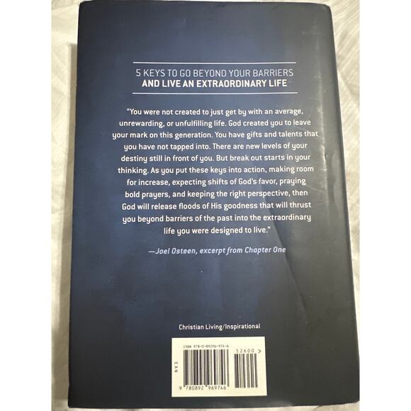 Break Out-Joel Osteen 5 keys to go beyond your barriers 244 page Hard back book - Picture 2 of 7
